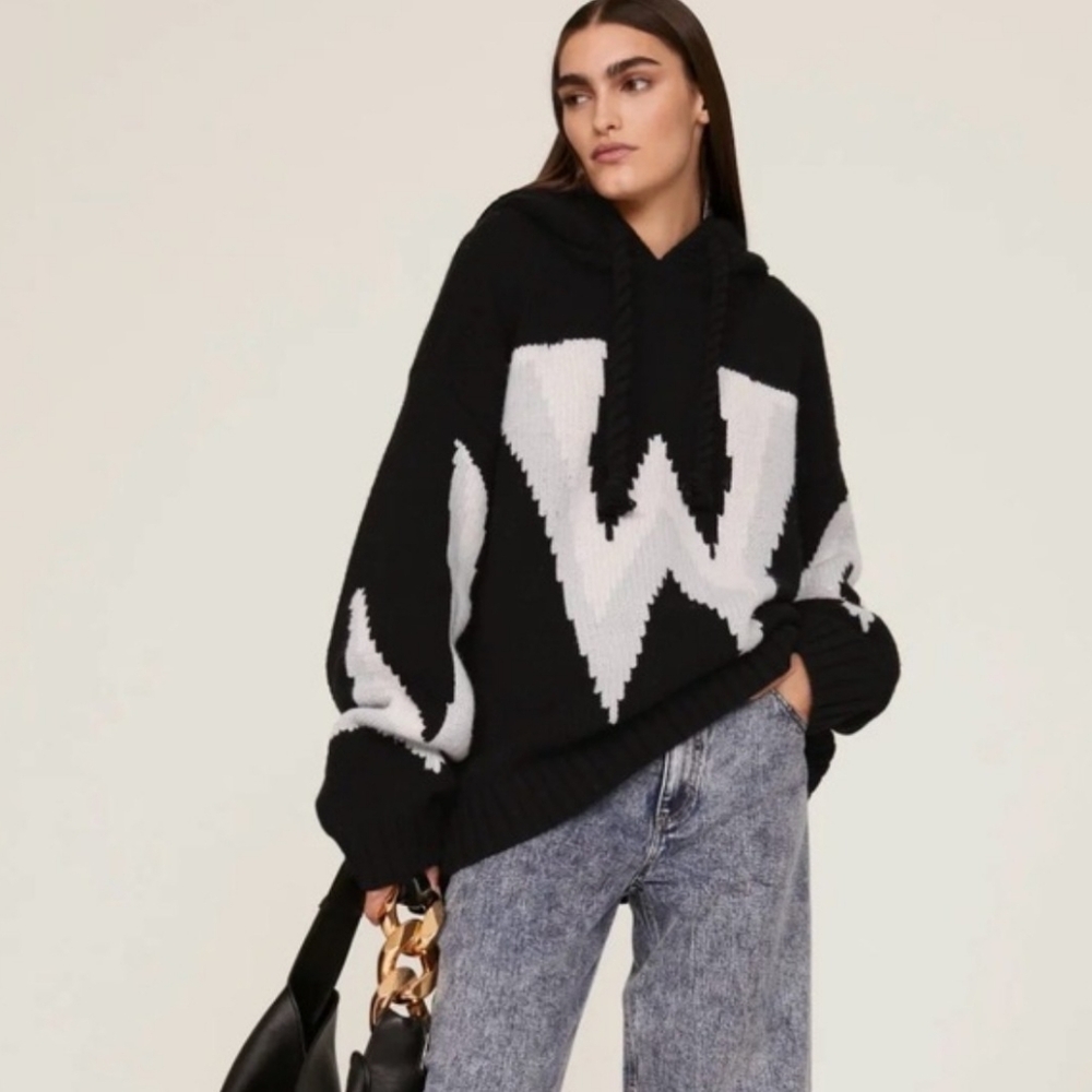 JW ANDERSON Gothic Logo Hoodie Size M Medium